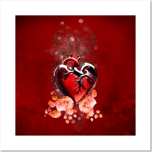 Wonderful heart made of chrystal Posters and Art